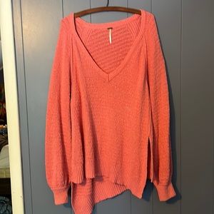 Pink Free People Sweater